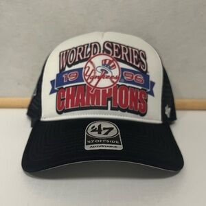 ‘47 Brand Official Yankees Navy/White World Series Champions Trucker Hat | O/S